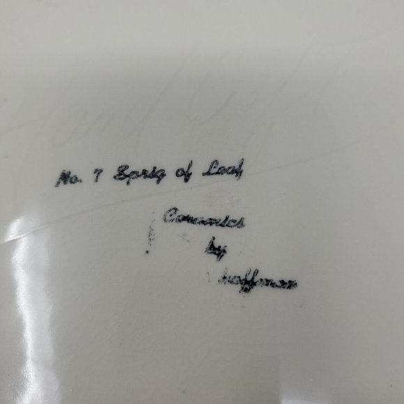 Vintage 1950s 4 Ceramics by RichardHoffman Dinner Plates Tiki No 7 Sprig of Leaf - Picture 6 of 6